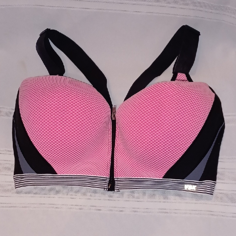 NWOT VSX Pink and Black Women's Bra